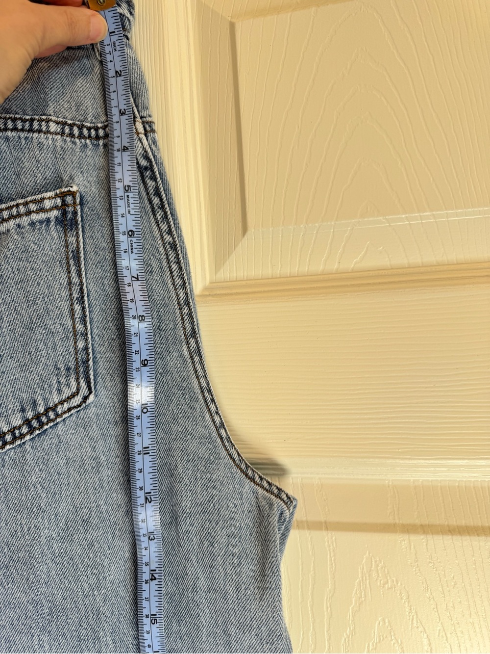 Buffalo Cropped Ankle Jeans Light Blue Jeans with Drawstring - sz 12 - Picture 5 of 11